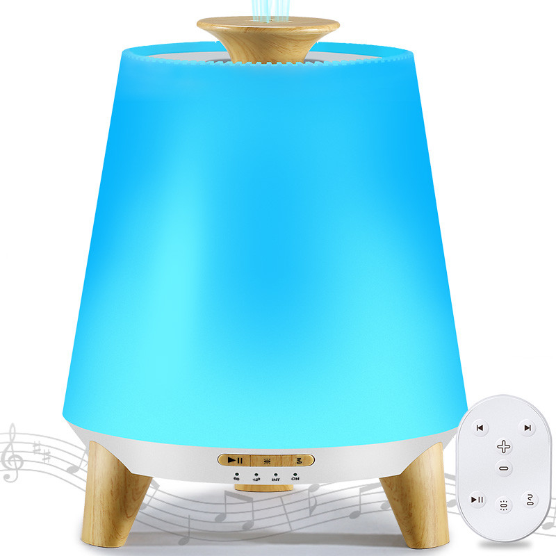 Diffuseurs de haut-parleurs Bluetooth intelligents de 300 ml pour huiles essentielles Humidificateur de brouillard froid Diffuseur d'huile essentielle aromatique