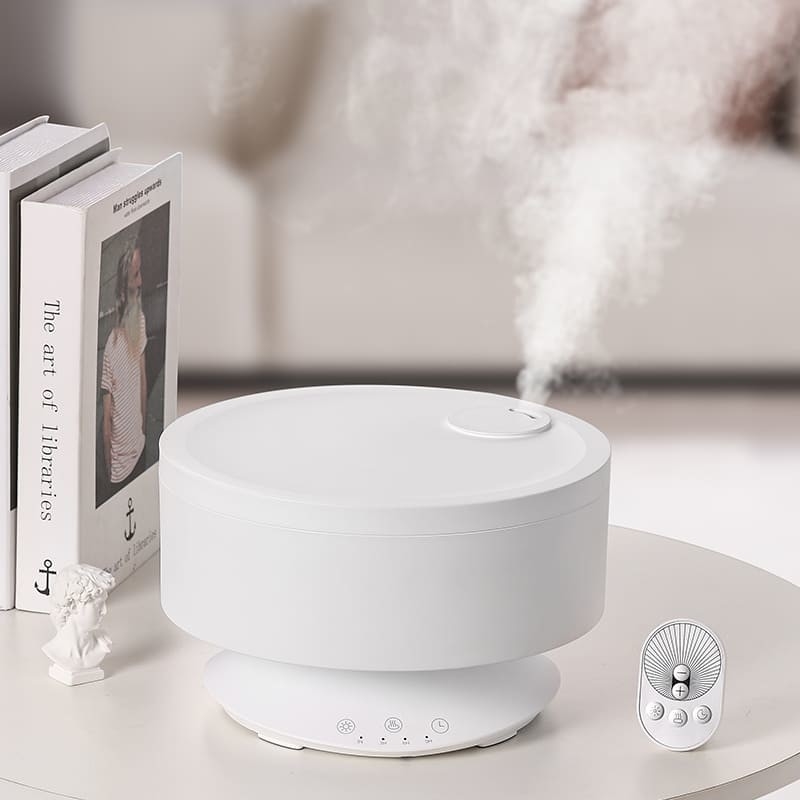 Diffuseur d'arôme de brouillard Humidificateur d'air à commande à distance avec lumière LED 7 couleurs