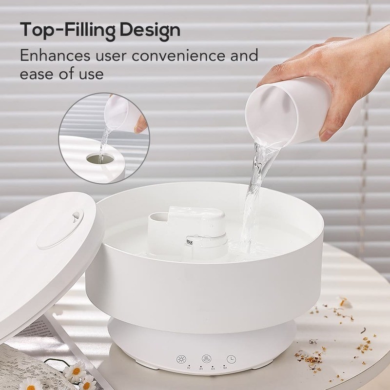 Diffuseur d'arôme de brouillard Humidificateur d'air à commande à distance avec lumière LED 7 couleurs