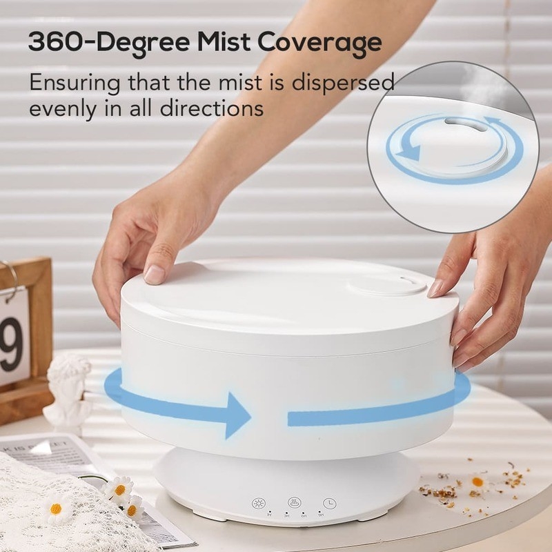 Diffuseur d'arôme de brouillard Humidificateur d'air à commande à distance avec lumière LED 7 couleurs