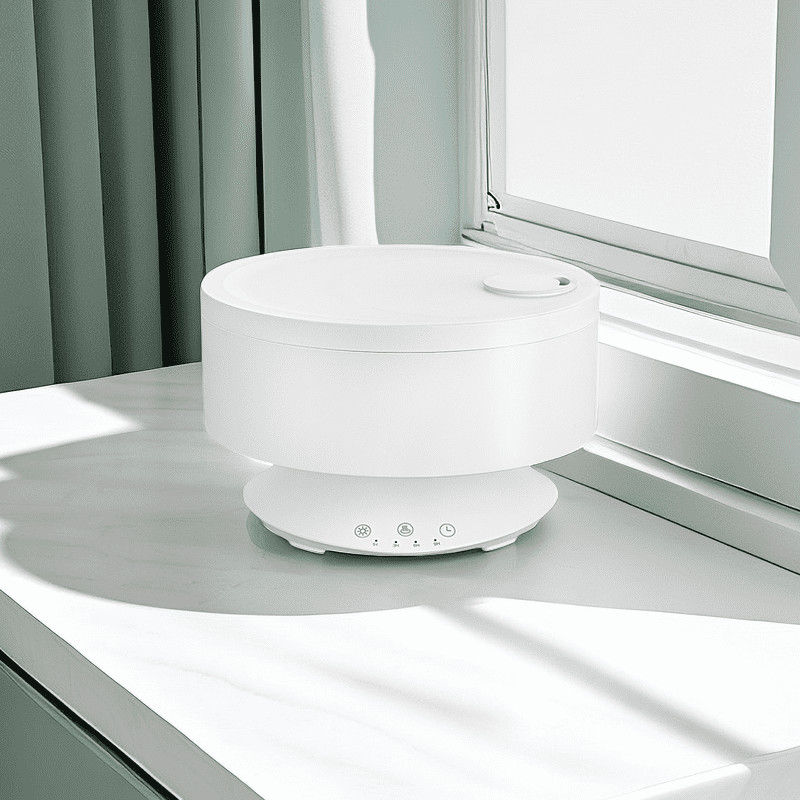 Diffuseur d'arôme de brouillard Humidificateur d'air à commande à distance avec lumière LED 7 couleurs