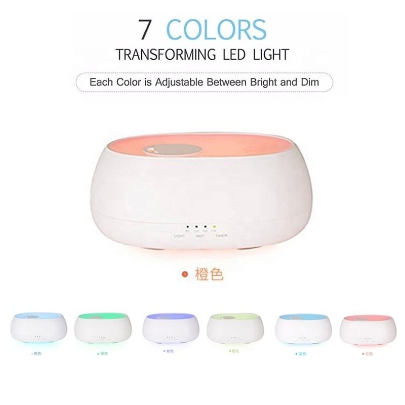 Diffuseur d'arômes portable 500 ml Diffuseur d'huile essentielle d'aromathérapie par ultrasons avec télécommande
