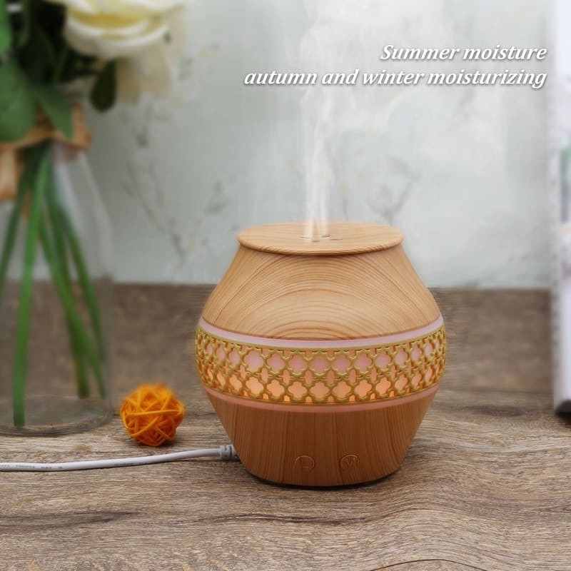Humidificateur d'air de brouillard frais portable de 120 ml pour le ménage avec lampes à LED, diffuseur d'arôme à l'huile essentielle