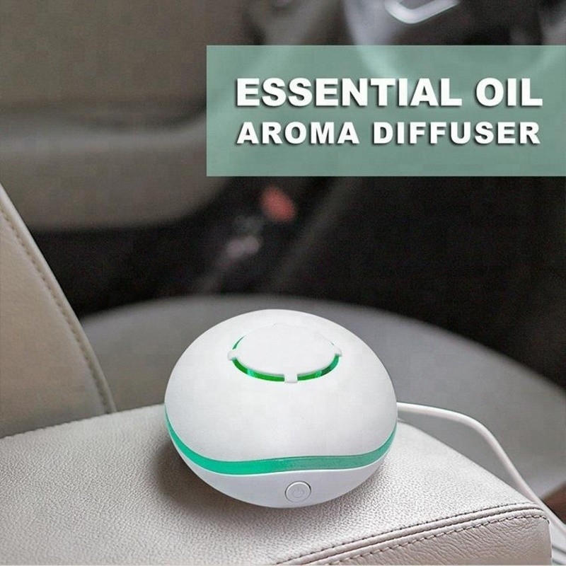 Diffuseur de charge USB portable 7 couleurs Lumières à ultrasons Aromathérapie aérienne Diffuseur d'huile essentielle sans eau
