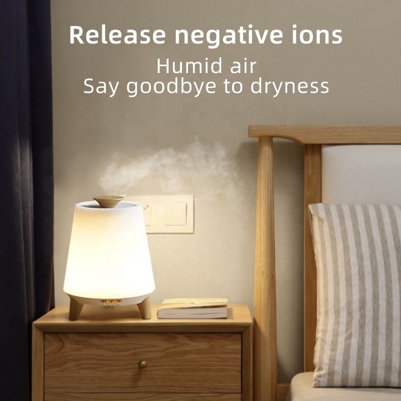 Diffuseurs de haut-parleurs Bluetooth intelligents de 300 ml pour huiles essentielles Humidificateur de brouillard froid Diffuseur d'huile essentielle aromatique