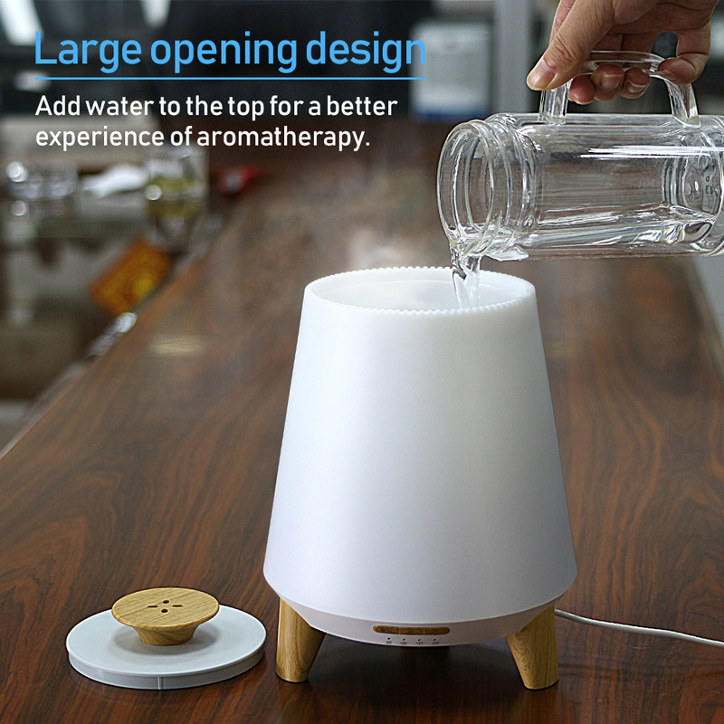 Diffuseurs de haut-parleurs Bluetooth intelligents de 300 ml pour huiles essentielles Humidificateur de brouillard froid Diffuseur d'huile essentielle aromatique